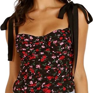 NWT FOR LOVE AND LEMONS TAINTED BUSTIER TOP